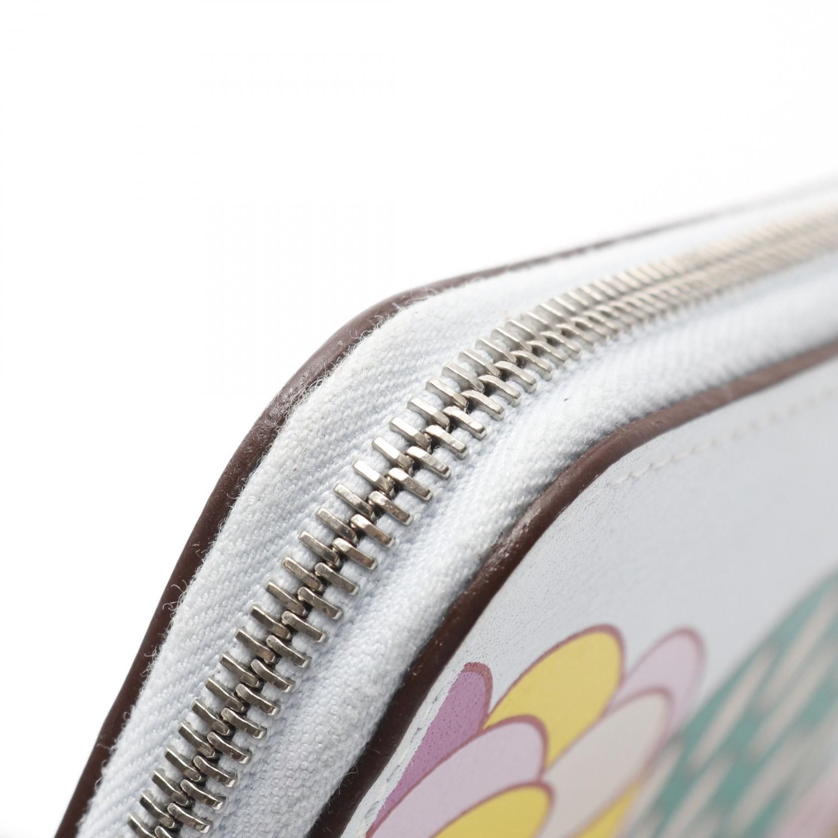 Hermes Hermes Azap Long Silk In A Patisserie Francaise Blue Blum Multi Round Zipper Wallet Veau Swift Light Multicolor Silver Hardware Z Stamp Size ONE SIZE - 8 Thumbnail