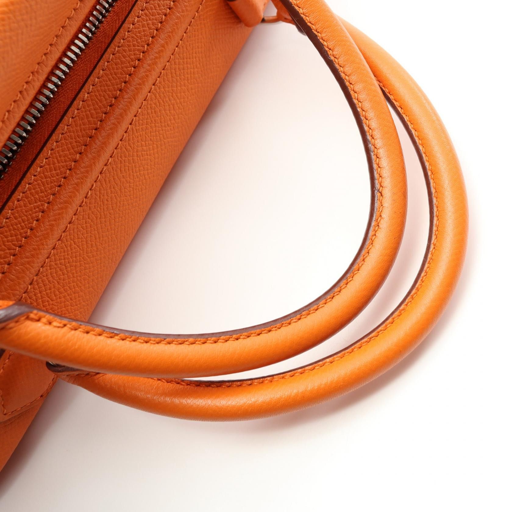 Hermes Hermes Sac Anvi 26 Handbag Veau Epsom Orange Silver Hardware Stamp Size ONE SIZE - 8 Thumbnail