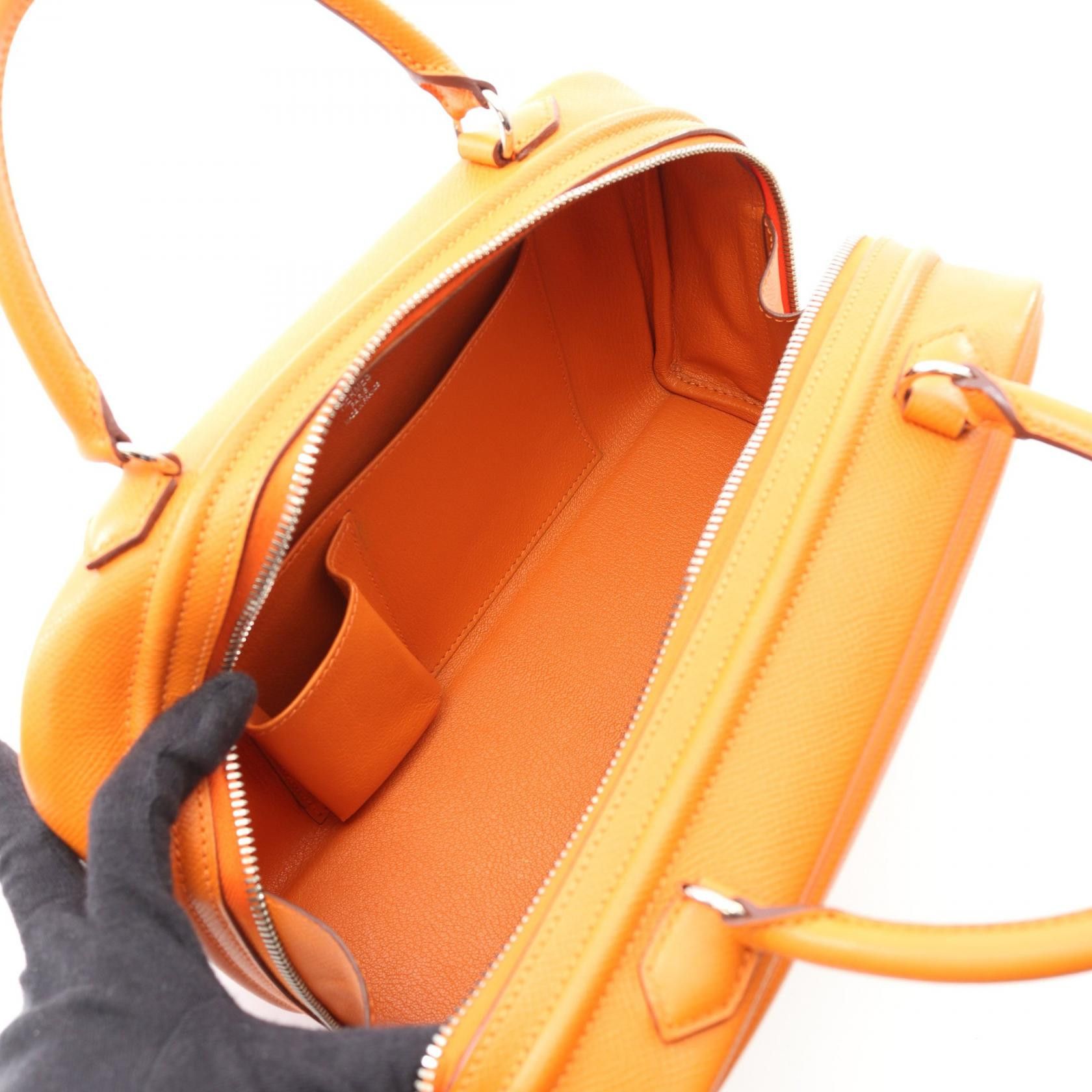 Hermes Hermes Sac Anvi 26 Handbag Veau Epsom Orange Silver Hardware Stamp Size ONE SIZE - 3 Thumbnail