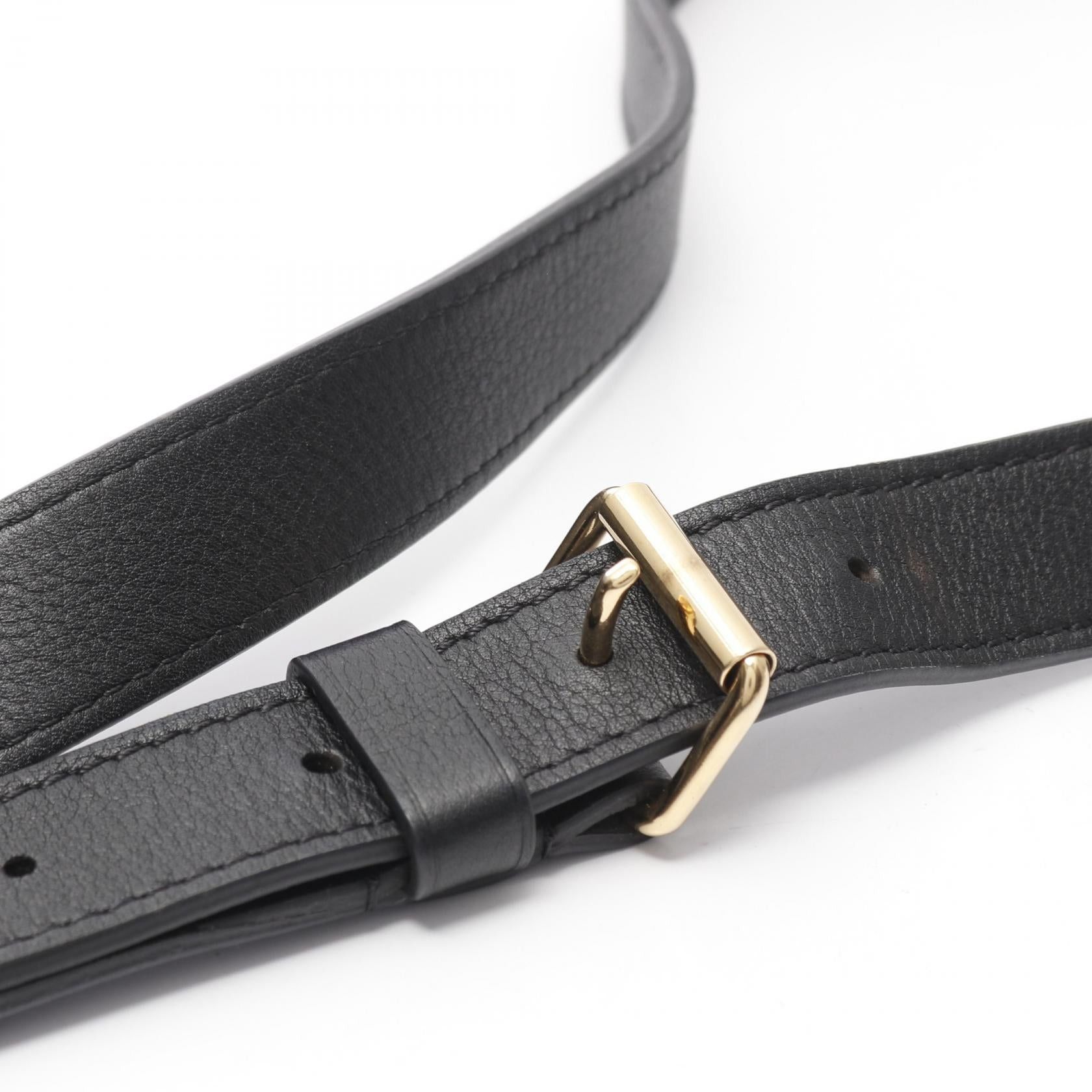 Louis Vuitton Louis Vuitton Troca Pm Noir Chain Handbag Leather Black Size ONE SIZE - 7 Thumbnail