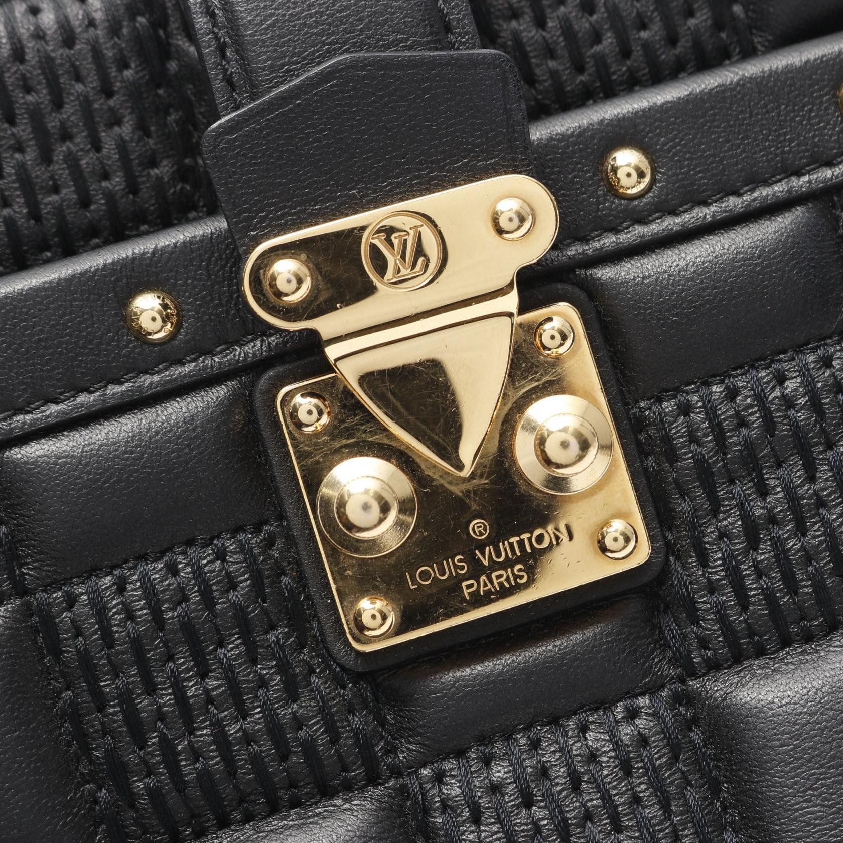 Louis Vuitton Louis Vuitton Troca Pm Noir Chain Handbag Leather Black Size ONE SIZE - 5 Thumbnail