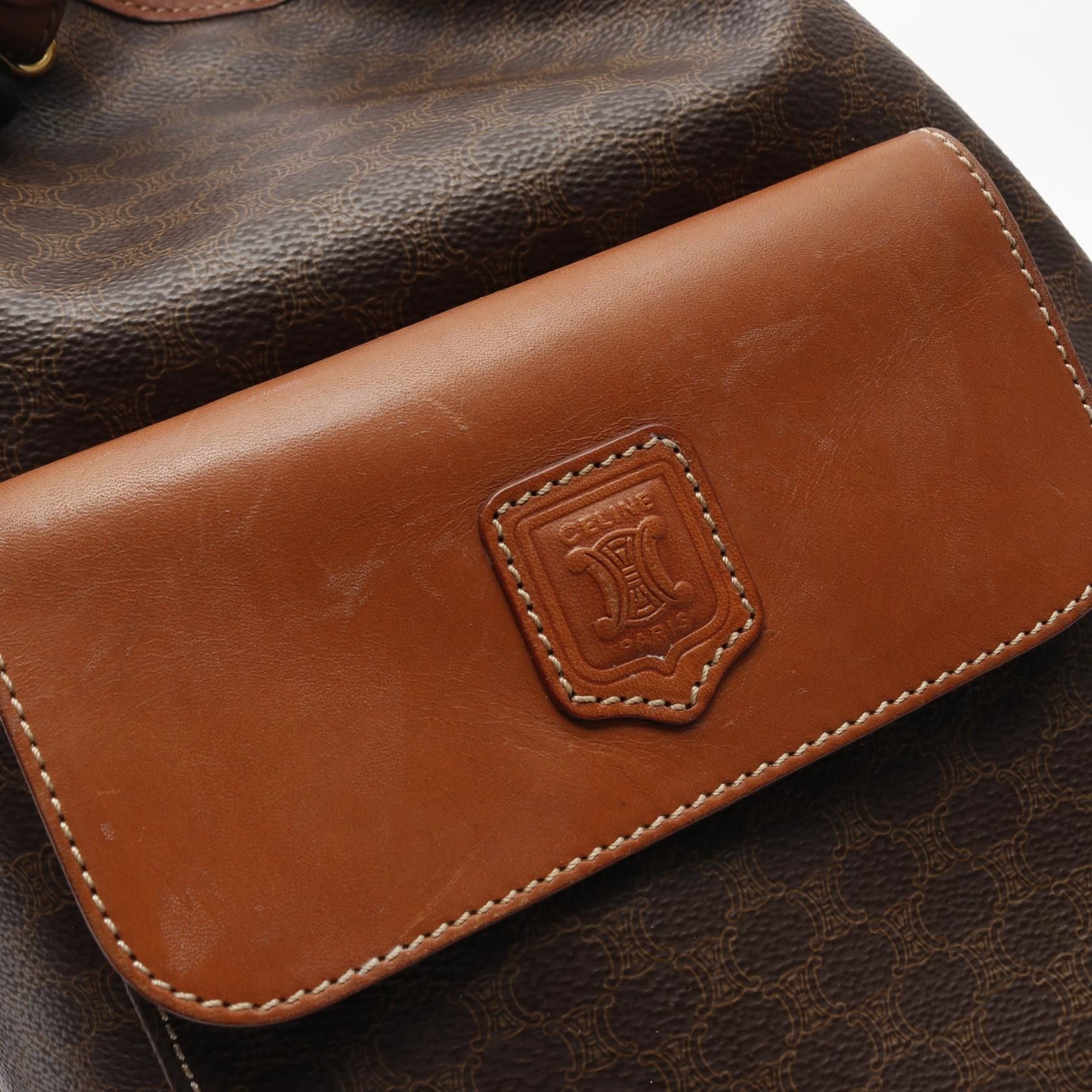 Celine Celine Macadam Shoulder Bag Purse Leather Brown Size ONE SIZE - 5 Thumbnail