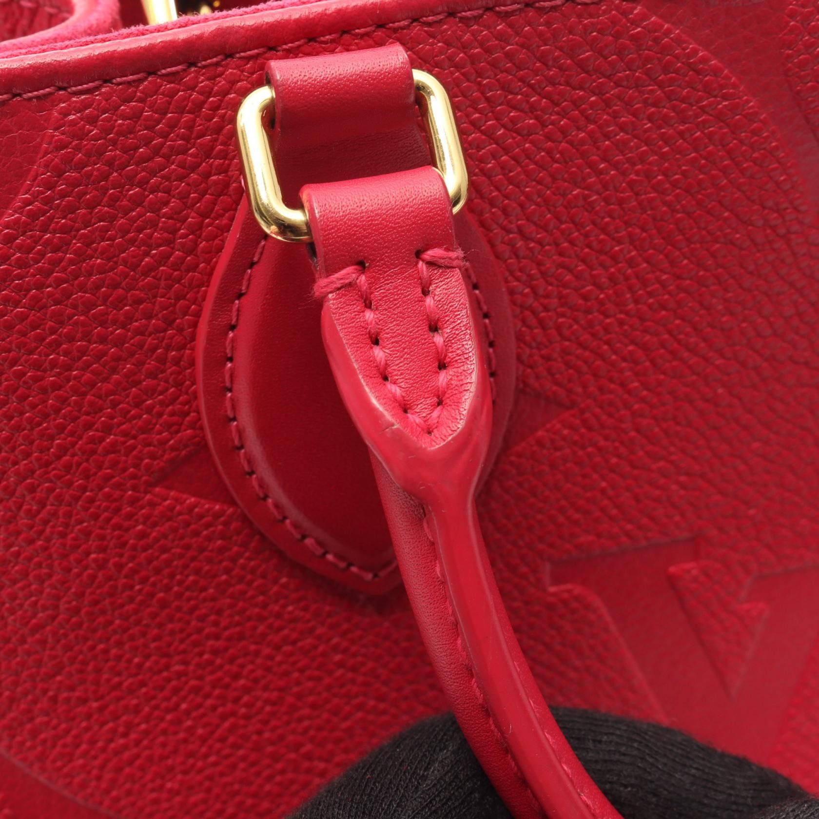 Louis Vuitton Louis Vuitton On-The-Go Pm Monogram Empreinte Freesia Handbag Tote Bag Leather Pink Size ONE SIZE - 10 Thumbnail