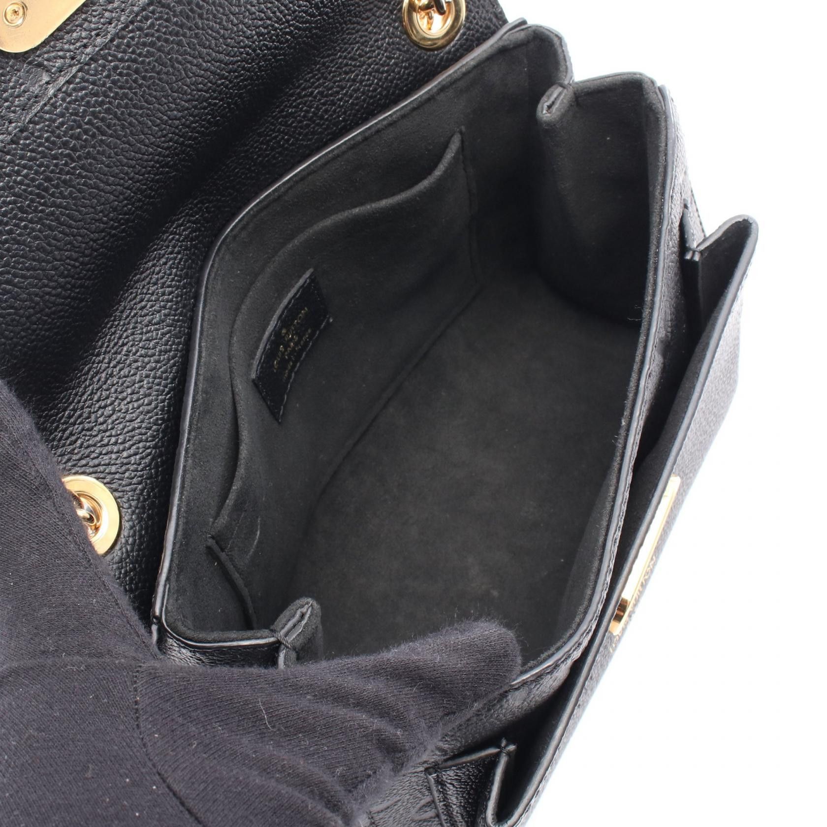 Louis Vuitton Louis Vuitton Vavin Bb Monogram Empreinte Noir Double Chain Shoulder Bag Leather Black Size ONE SIZE - 3 Thumbnail