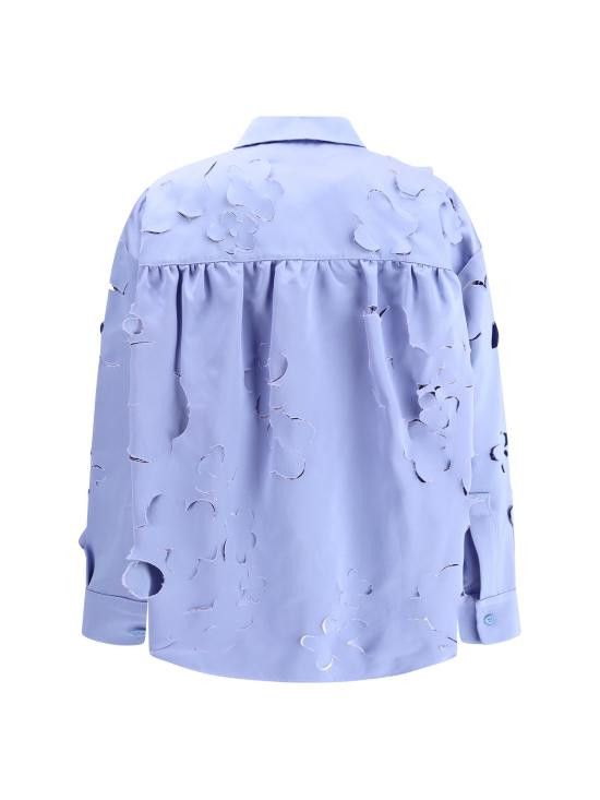 Marni MARNI Women Shirts CAMA0620S0USR009 00B26 BLUE Size S / US 4 / IT 40 - 2 Thumbnail