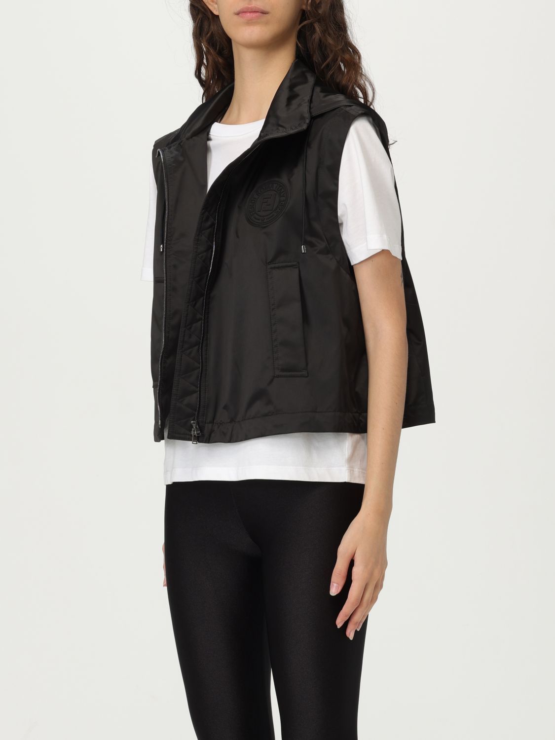 Fendi Fendi Waistcoat Woman Black Size XS / US 0-2 / IT 36-38 - 3 Thumbnail