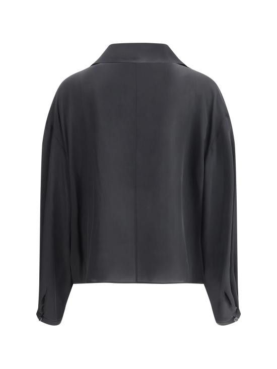 KHAITE KHAITE Women Shirts 2371338W338 200 BLACK Size S / US 4 / IT 40 - 2 Thumbnail
