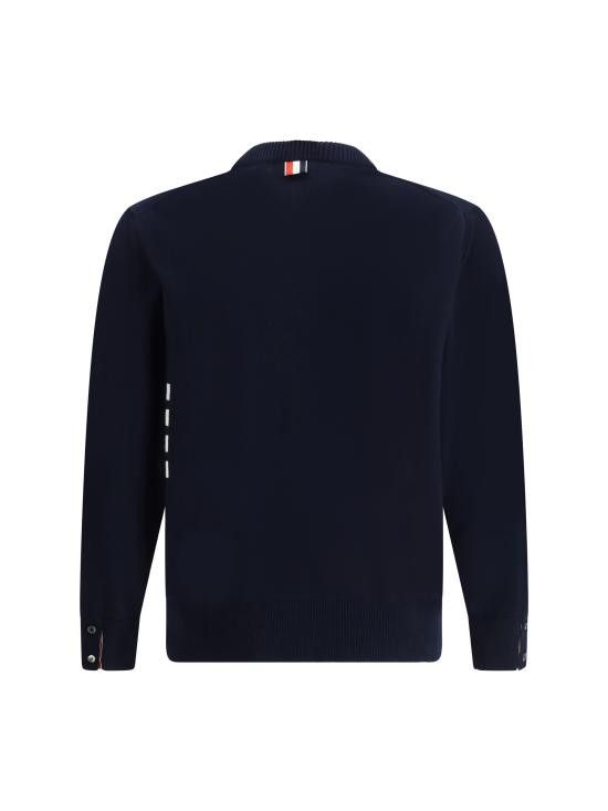 Thom Browne THOM BROWNE Men Sweater MKA543AY3043 415 BLUE Size US M / EU 48-50 / 2 - 2 Thumbnail