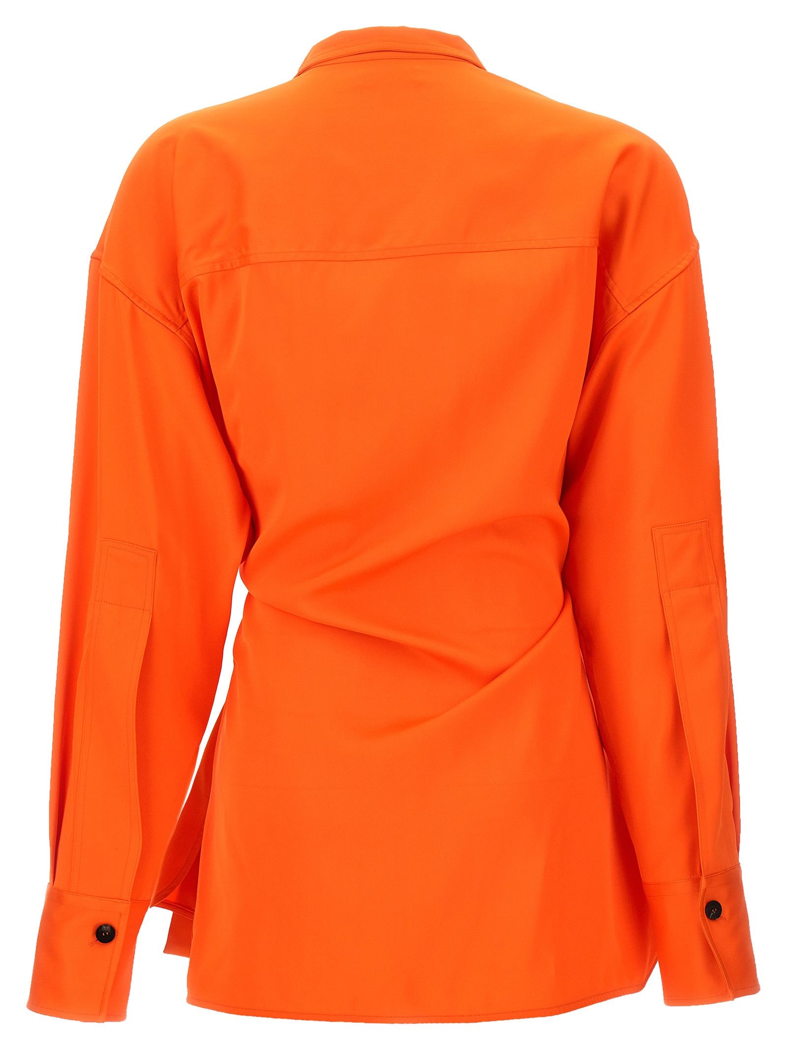 Salvatore Ferragamo Satin Asymmetric Shirt Size M / US 6-8 / IT 42-44 - 2 Thumbnail
