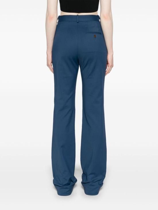 Vivienne Westwood VIVIENNE WESTWOOD Women Straight Pants 1F010008 W00R8K414 Blue Size 28" / US 6 / IT 42 - 2 Thumbnail