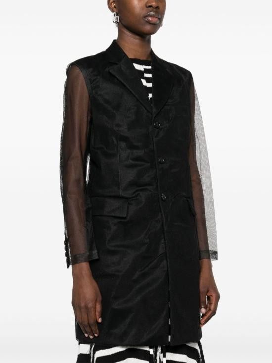Comme des Garcons COMME DES GARCONS Women Coats GOJ002 0511 Black Size M / US 6-8 / IT 42-44 - 4 Thumbnail