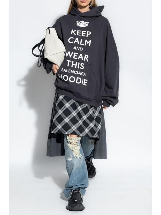 Balenciaga BALENCIAGA Women Hoodies 803265D TRVC59034 Black Size XS / US 0-2 / IT 36-38 - 3 Thumbnail