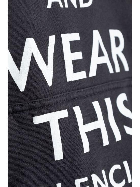 Balenciaga BALENCIAGA Women Hoodies 803265D TRVC59034 Black Size XS / US 0-2 / IT 36-38 - 2 Thumbnail