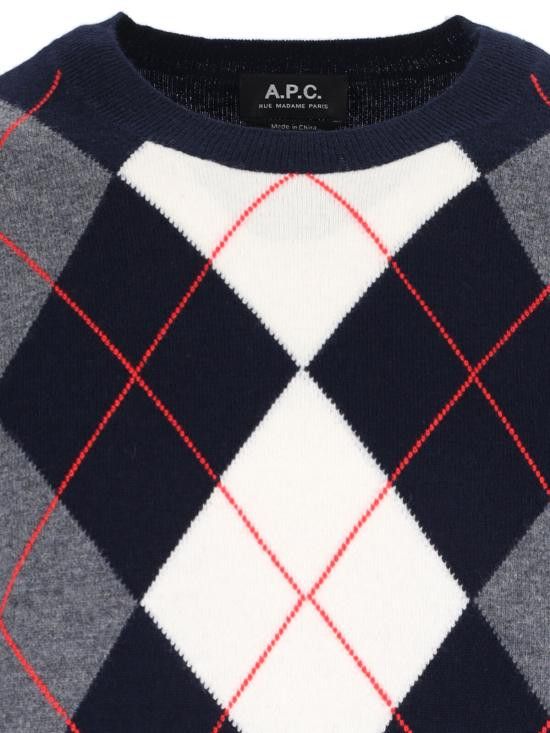 A.P.C. A.P.C. Men Sweater WVBDR H23419 IAK Blue Size US M / EU 48-50 / 2 - 3 Thumbnail