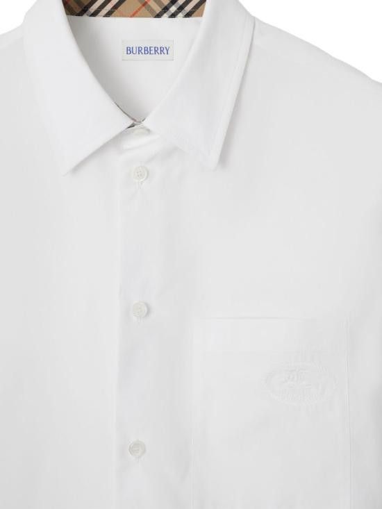 Burberry BURBERRY Men Long Tops 8113135 A1464 White Size US M / EU 48-50 / 2 - 3 Thumbnail
