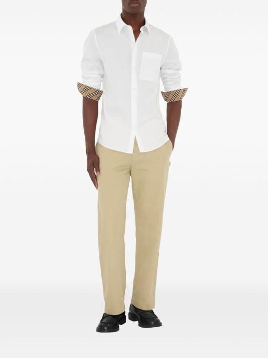 Burberry BURBERRY Men Long Tops 8113135 A1464 White Size US M / EU 48-50 / 2 - 4 Thumbnail