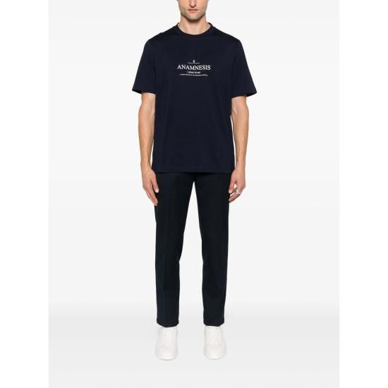 Brunello Cucinelli BRUNELLO CUCINELLI Men T-Shirts M0B138495 CEB08 BLUE Size US XXL / EU 58 / 5 - 3 Thumbnail