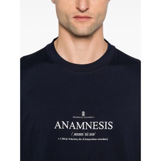 Brunello Cucinelli BRUNELLO CUCINELLI Men T-Shirts M0B138495 CEB08 BLUE Size US XXL / EU 58 / 5 - 2 Thumbnail