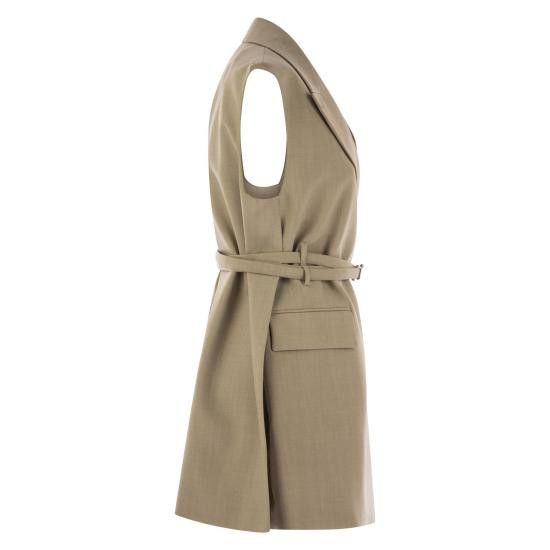 Sportmax SPORTMAX Women Vests 2522286011600 BEIGE Size S / US 4 / IT 40 - 3 Thumbnail