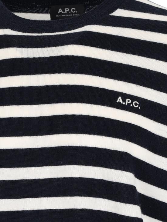 A.P.C. A.P.C. Men Sweater WVBEC H23431 TIQ Blue Size US L / EU 52-54 / 3 - 3 Thumbnail