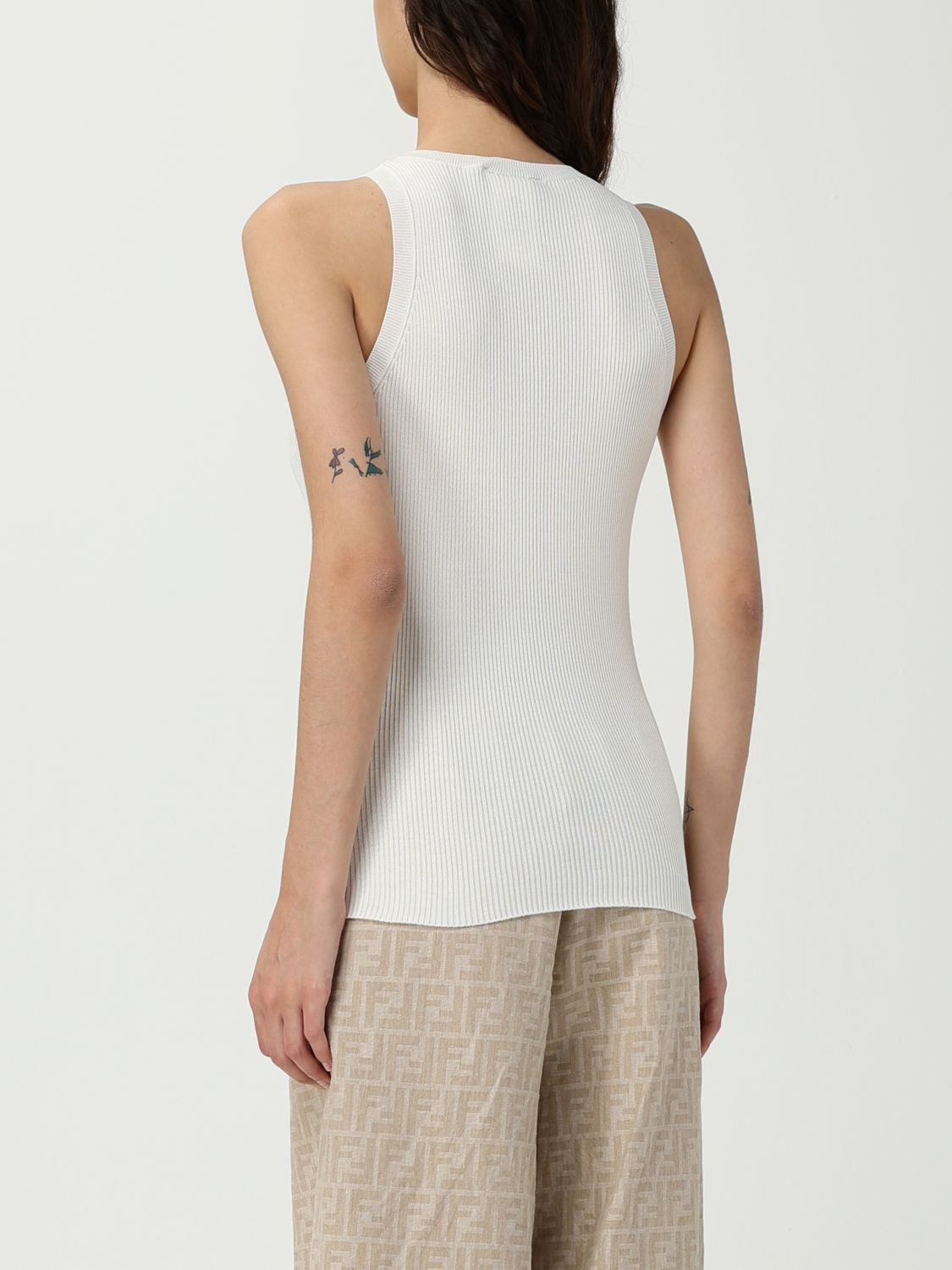 Fendi Fendi Sweater Woman White Size M / US 6-8 / IT 42-44 - 3 Thumbnail