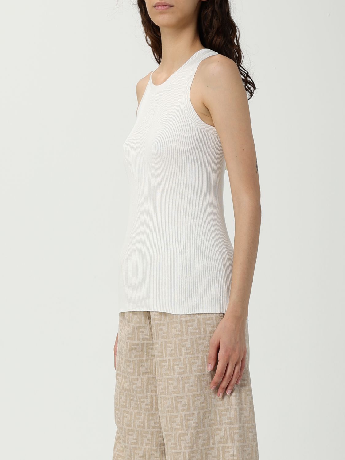 Fendi Fendi Sweater Woman White Size M / US 6-8 / IT 42-44 - 4 Thumbnail