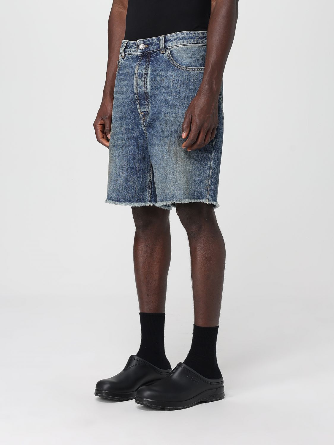Palm Angels Palm Angels Short Men Blue Size US 31 - 3 Thumbnail