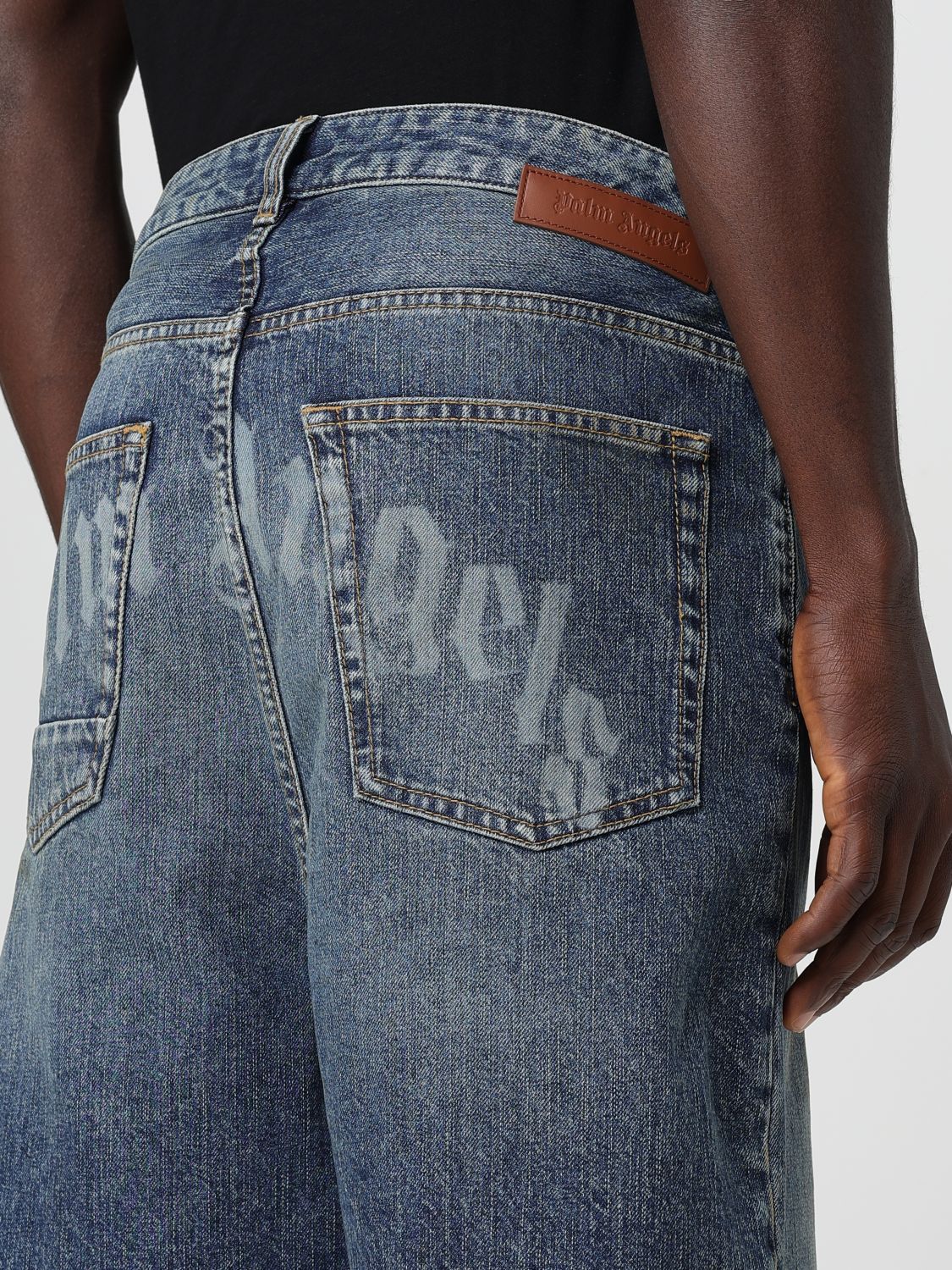 Palm Angels Palm Angels Short Men Blue Size US 33 - 4 Thumbnail