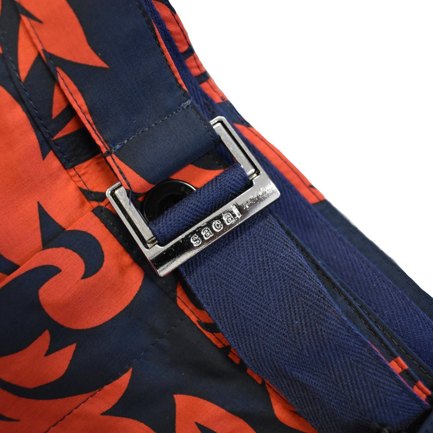 Sacai Sacai Black Red Floral Print Belted Shorts Size US 36 / EU 52 - 7 Thumbnail