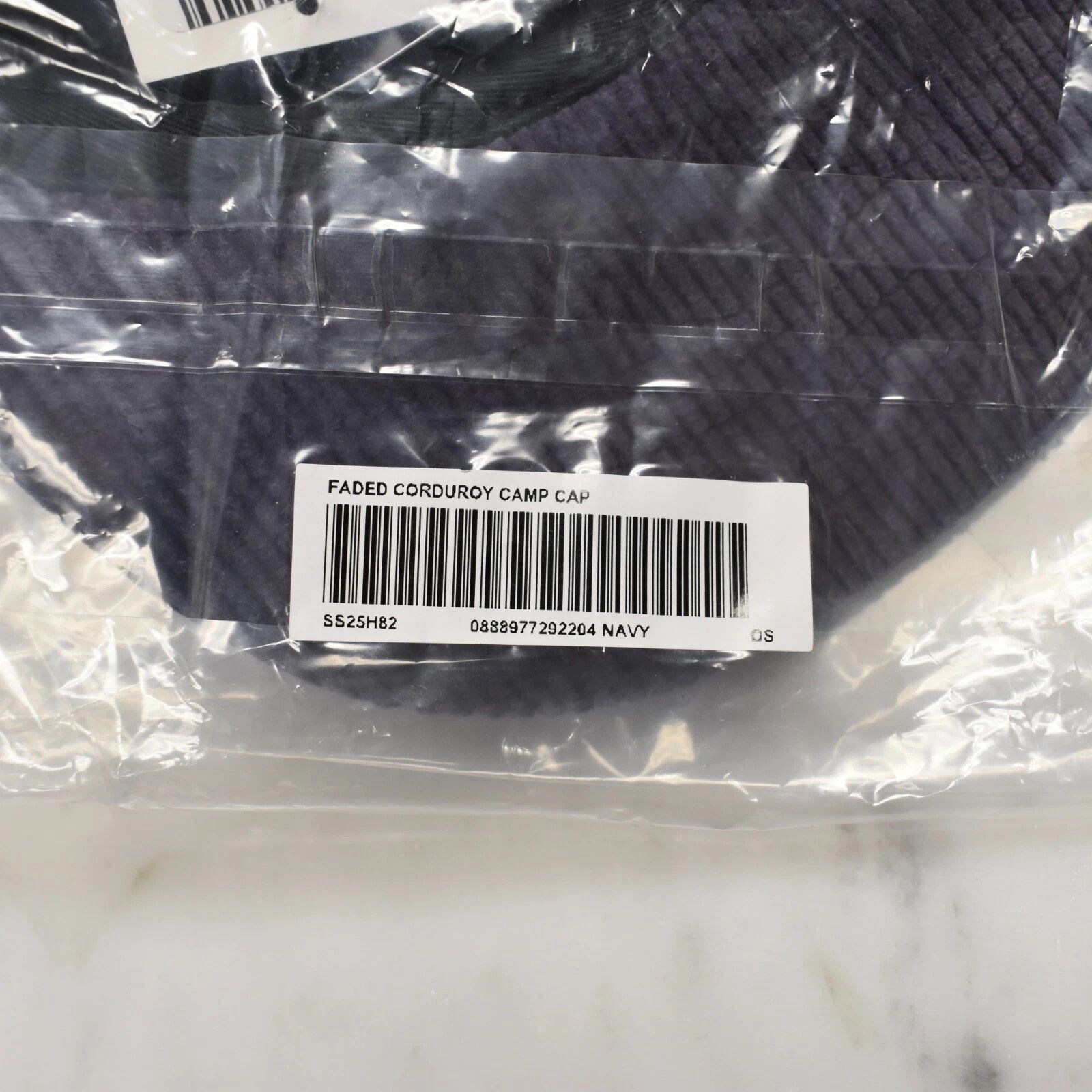 Supreme Supreme Faded Corduroy Box Logo Camp Cap Hat Navy Size ONE SIZE - 7 Thumbnail