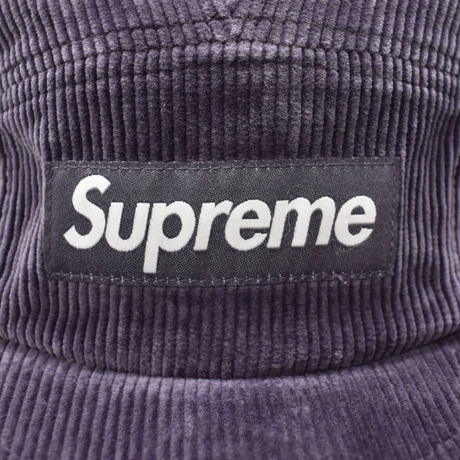 Supreme Supreme Faded Corduroy Box Logo Camp Cap Hat Navy Size ONE SIZE - 3 Thumbnail