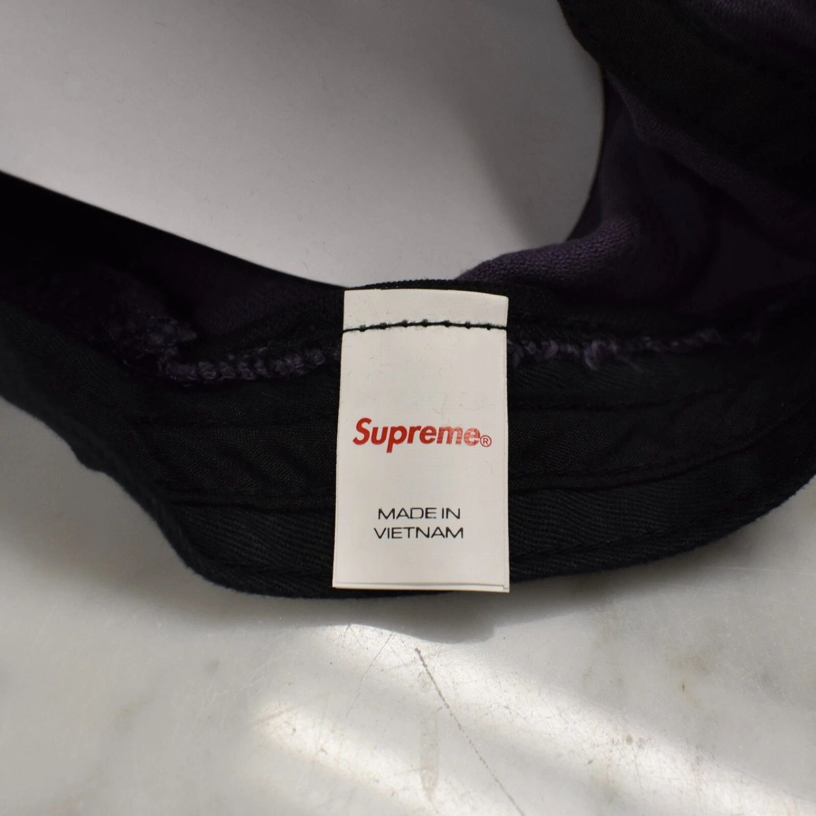 Supreme Supreme Faded Corduroy Box Logo Camp Cap Hat Navy Size ONE SIZE - 4 Thumbnail