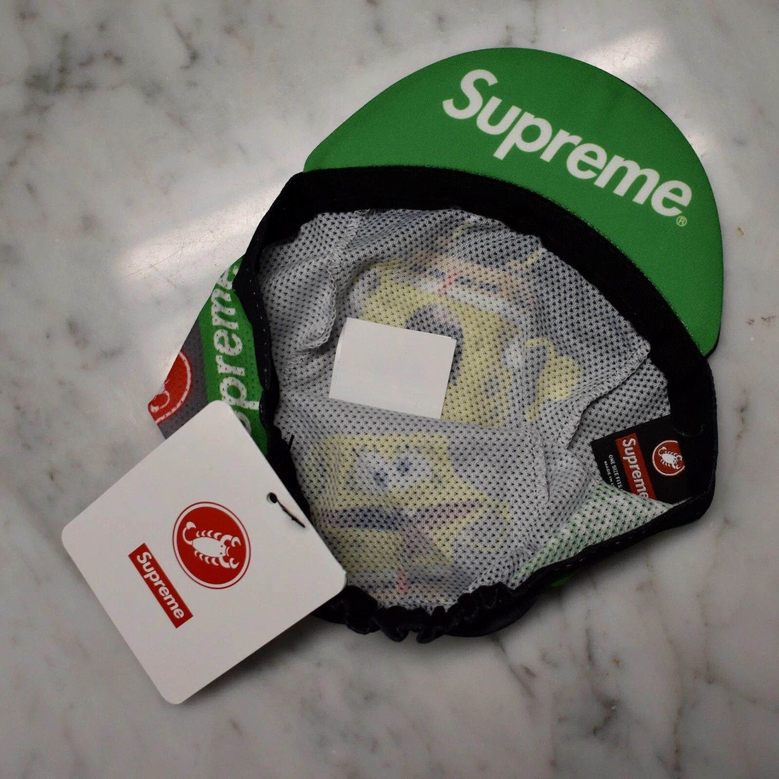 Supreme Supreme Castelli Spongebob Box Logo Cycling Cap Hat Black Size ONE SIZE - 8 Thumbnail