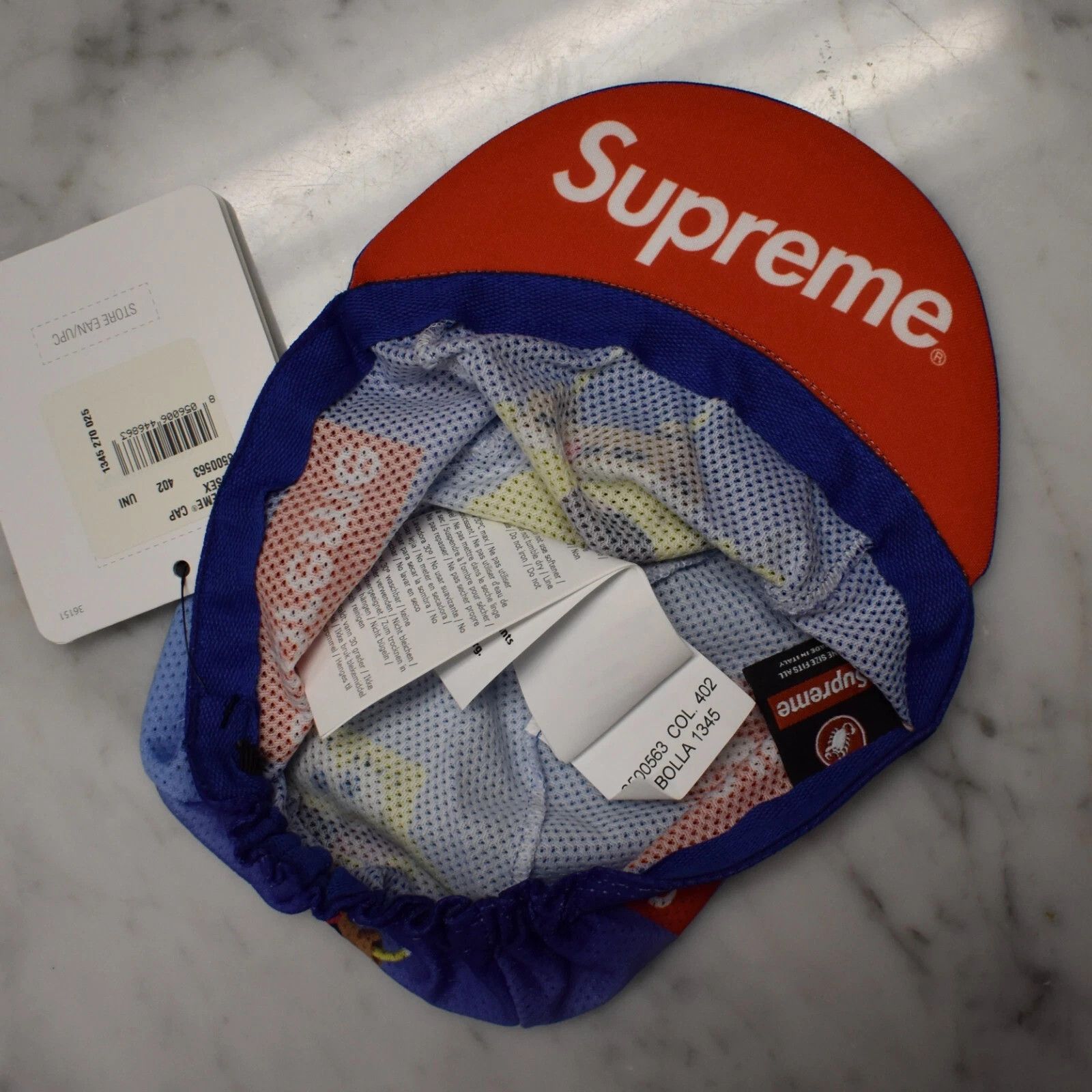 Supreme Supreme Castelli Spongebob Box Logo Cycling Cap Hat Blue Size ONE SIZE - 9 Thumbnail