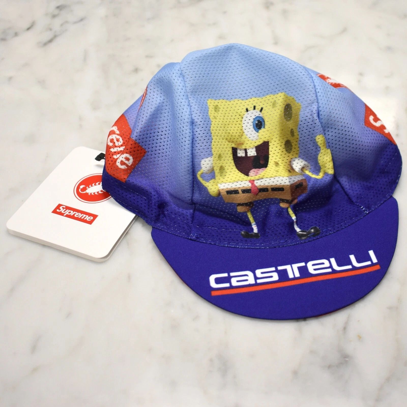 Supreme Supreme Castelli Spongebob Box Logo Cycling Cap Hat Blue Size ONE SIZE - 4 Thumbnail