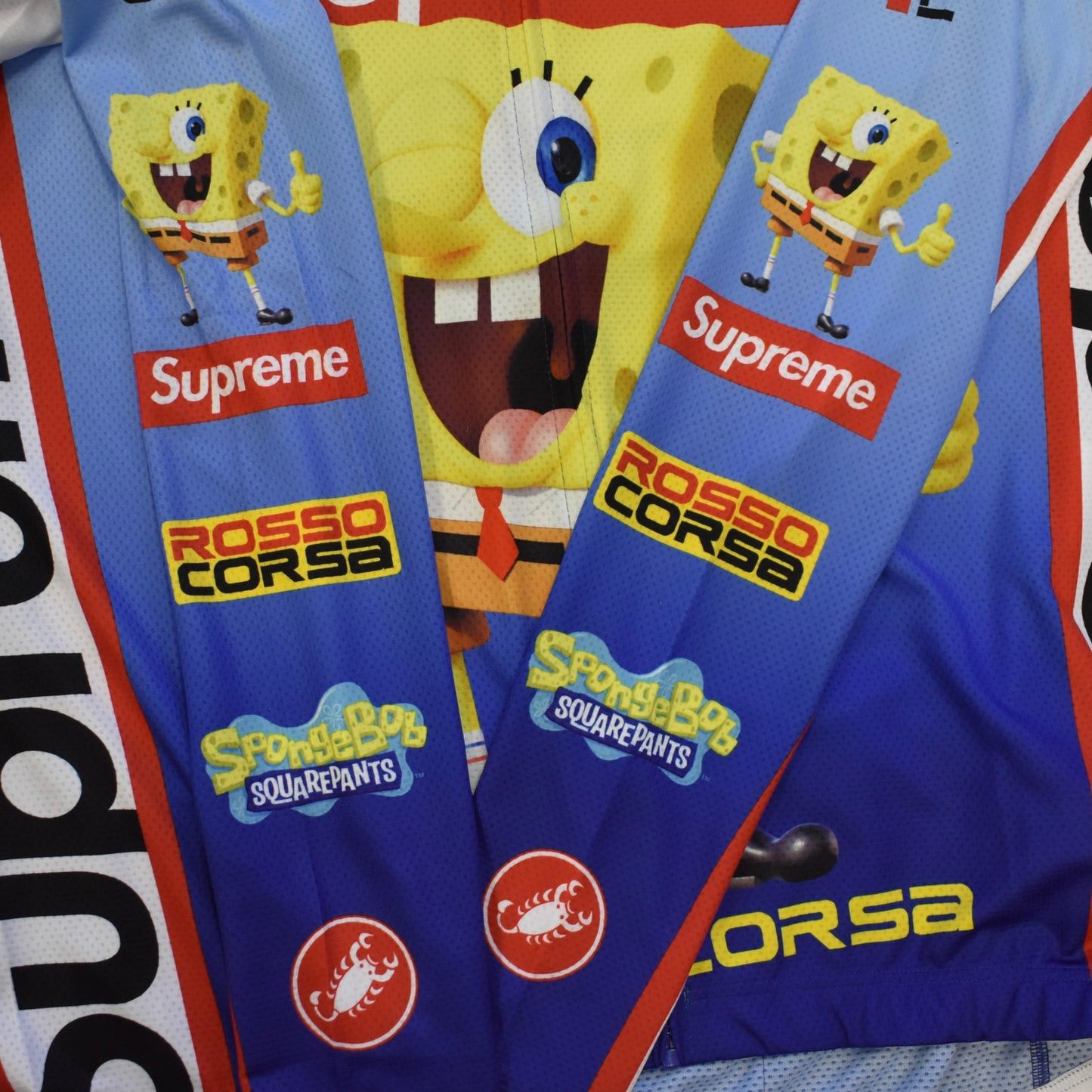 Supreme Supreme Castelli Spongebob Box Logo Cycling Jersey Blue Size US L / EU 52-54 / 3 - 7 Thumbnail