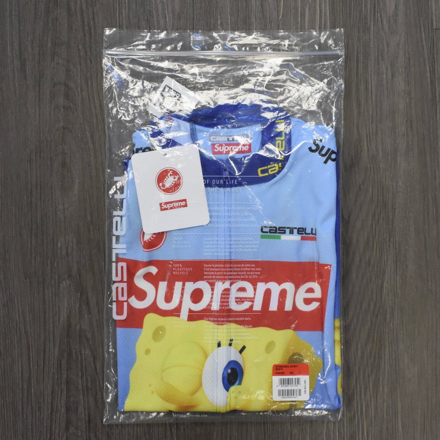 Supreme Supreme Castelli Spongebob Box Logo Cycling Jersey Blue Size US L / EU 52-54 / 3 - 12 Thumbnail