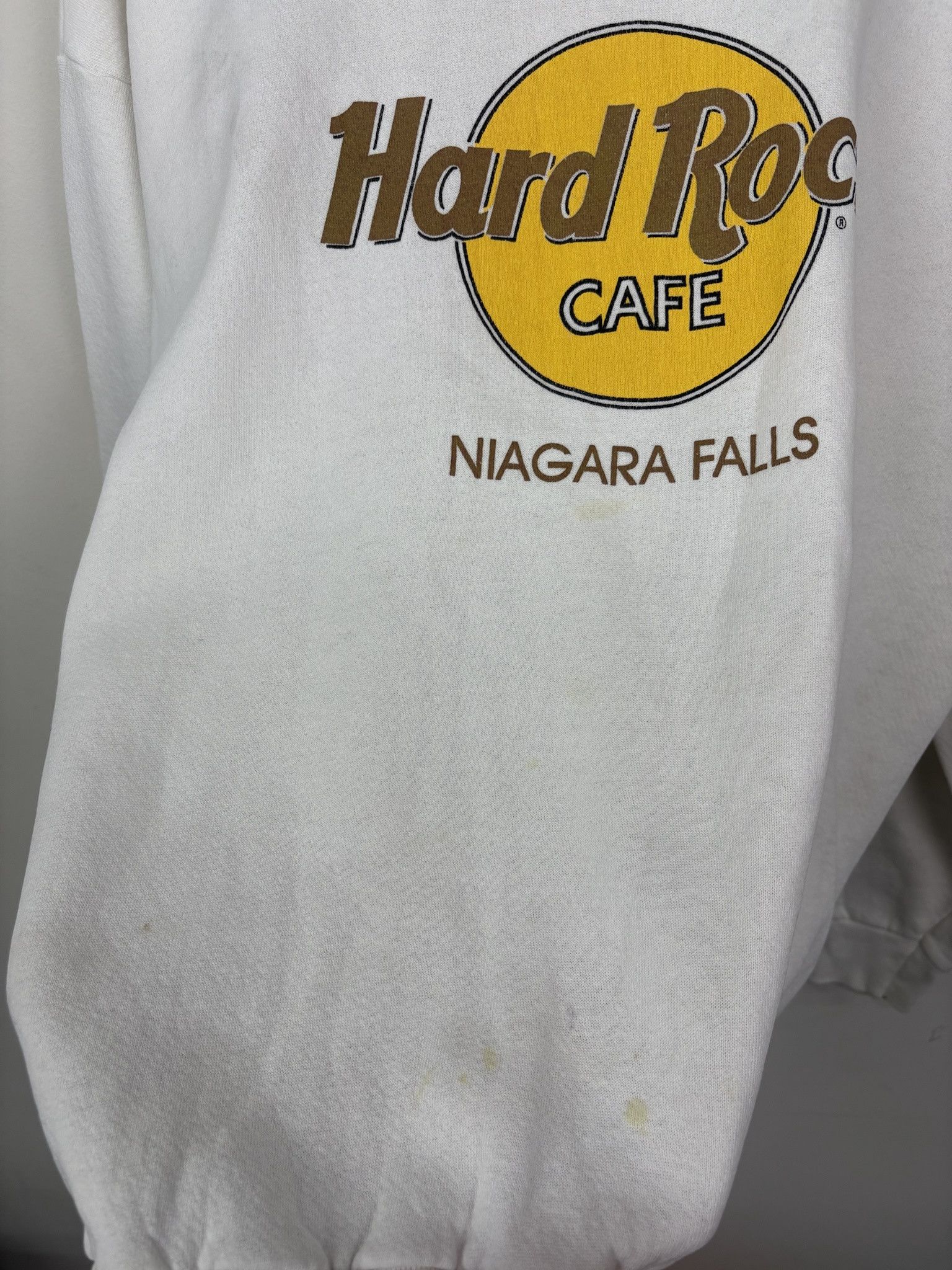 Hard Rock Cafe × Vintage Vintage 90's Hard Rock Cafe Niagara Falls Pullover Crewneck Size XL Size US XL / EU 56 / 4 - 3 Thumbnail