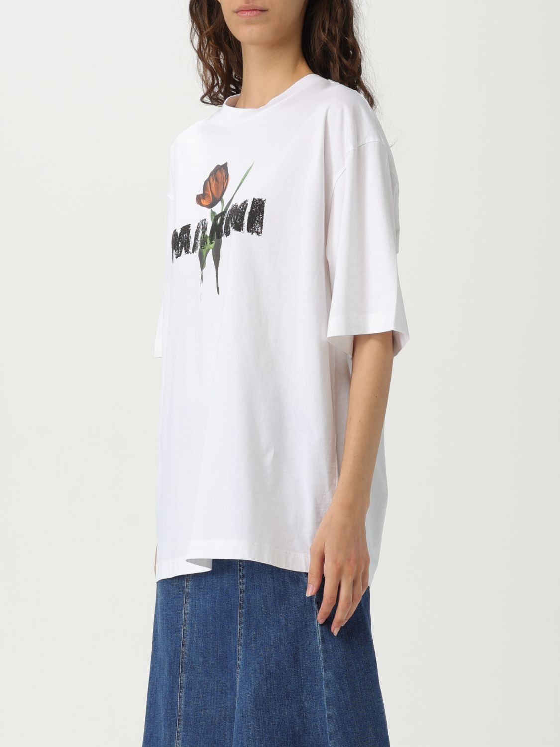 Marni Marni T-Shirt Woman White Size S / US 4 / IT 40 - 4 Thumbnail