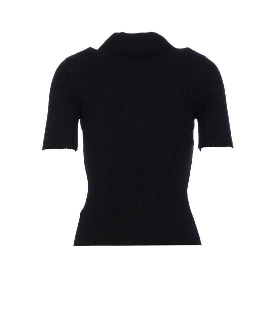 Courreges COURREGES Women Polo Shirts VESMPO029FI0001 9999 Black Size M / US 6-8 / IT 42-44 - 2 Thumbnail