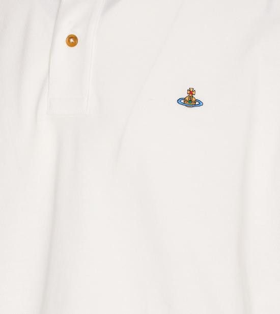 Vivienne Westwood VIVIENNE WESTWOOD Men Polo Shirts 2H01000P J0009A401 White Size US XL / EU 56 / 4 - 3 Thumbnail