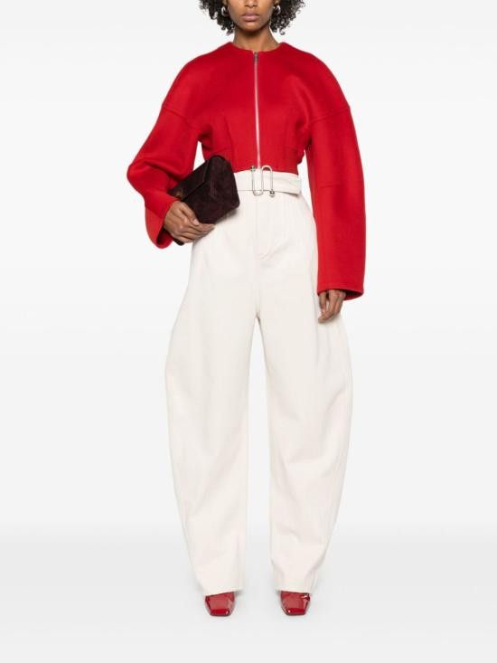 Sportmax SPORTMAX Women Jackets 12041011600 015 Red Size M / US 6-8 / IT 42-44 - 2 Thumbnail