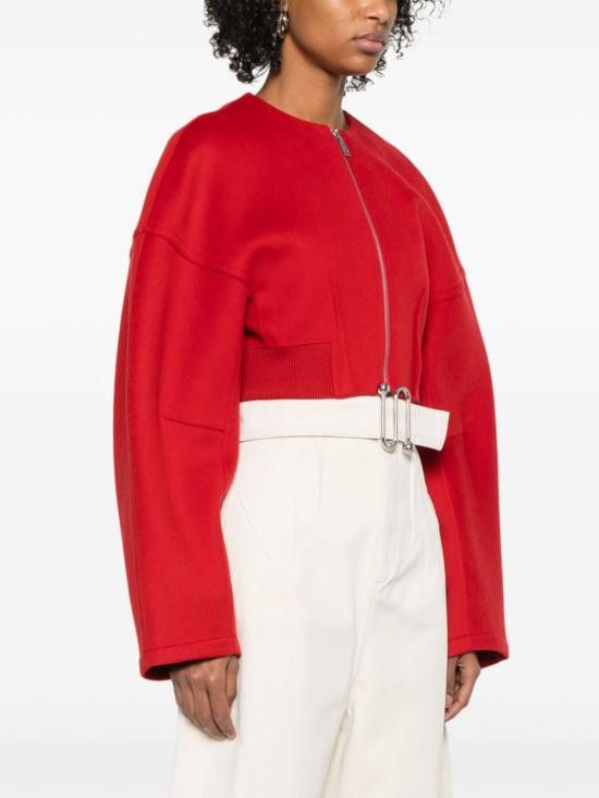 Sportmax SPORTMAX Women Jackets 12041011600 015 Red Size M / US 6-8 / IT 42-44 - 5 Thumbnail