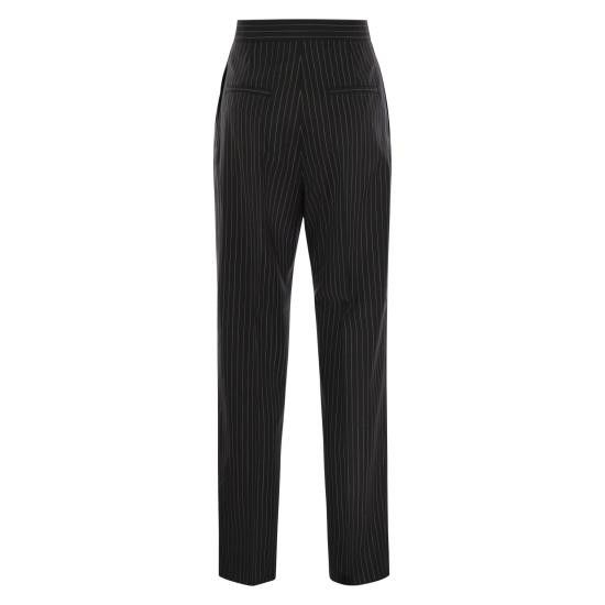 Max Mara MAX MARA Women Straight Pants 2521136021600 BLACK Size 26" / US 2 / IT 38 - 2 Thumbnail