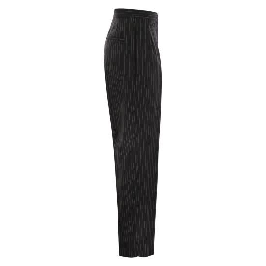 Max Mara MAX MARA Women Straight Pants 2521136021600 BLACK Size 30" / US 8 / IT 44 - 3 Thumbnail