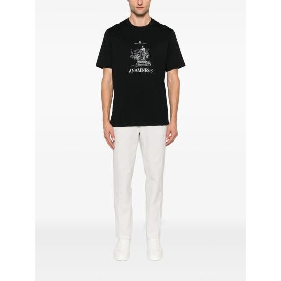 Brunello Cucinelli BRUNELLO CUCINELLI Men T-Shirts M0B138485 CNK54 BLACK Size US XL / EU 56 / 4 - 4 Thumbnail