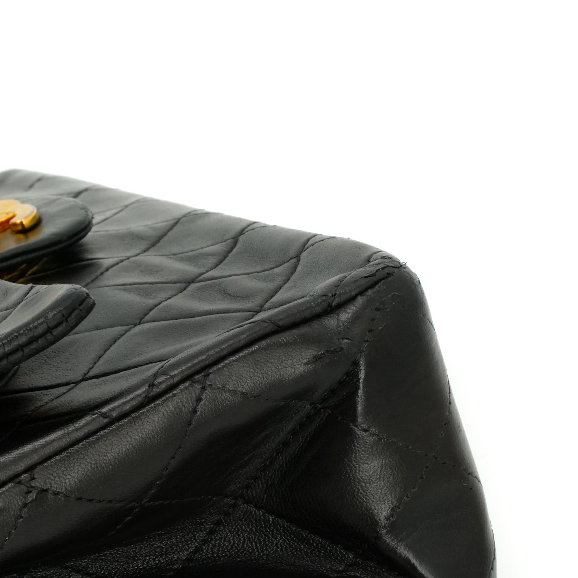 Chanel CHANEL - Chanel Classic/Timeless 11.12 Handbag in Vintage Black Quilted Leather Size ONE SIZE - 8 Thumbnail