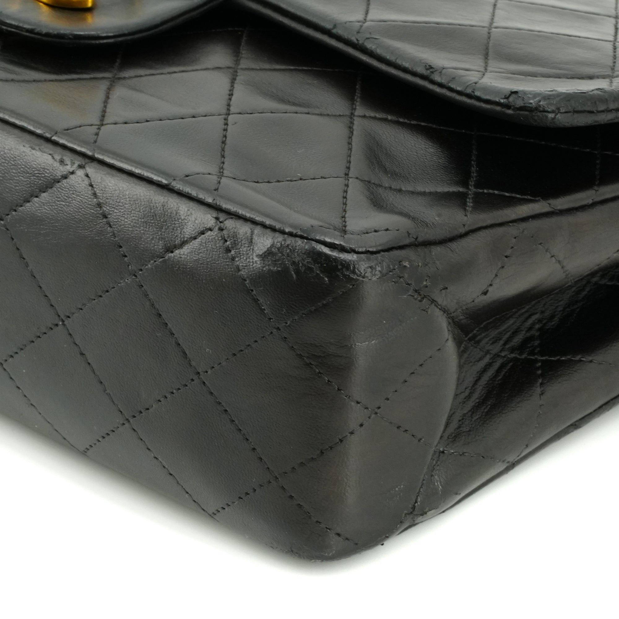 Chanel CHANEL - Chanel Classic/Timeless 11.12 Handbag in Vintage Black Quilted Leather Size ONE SIZE - 6 Thumbnail