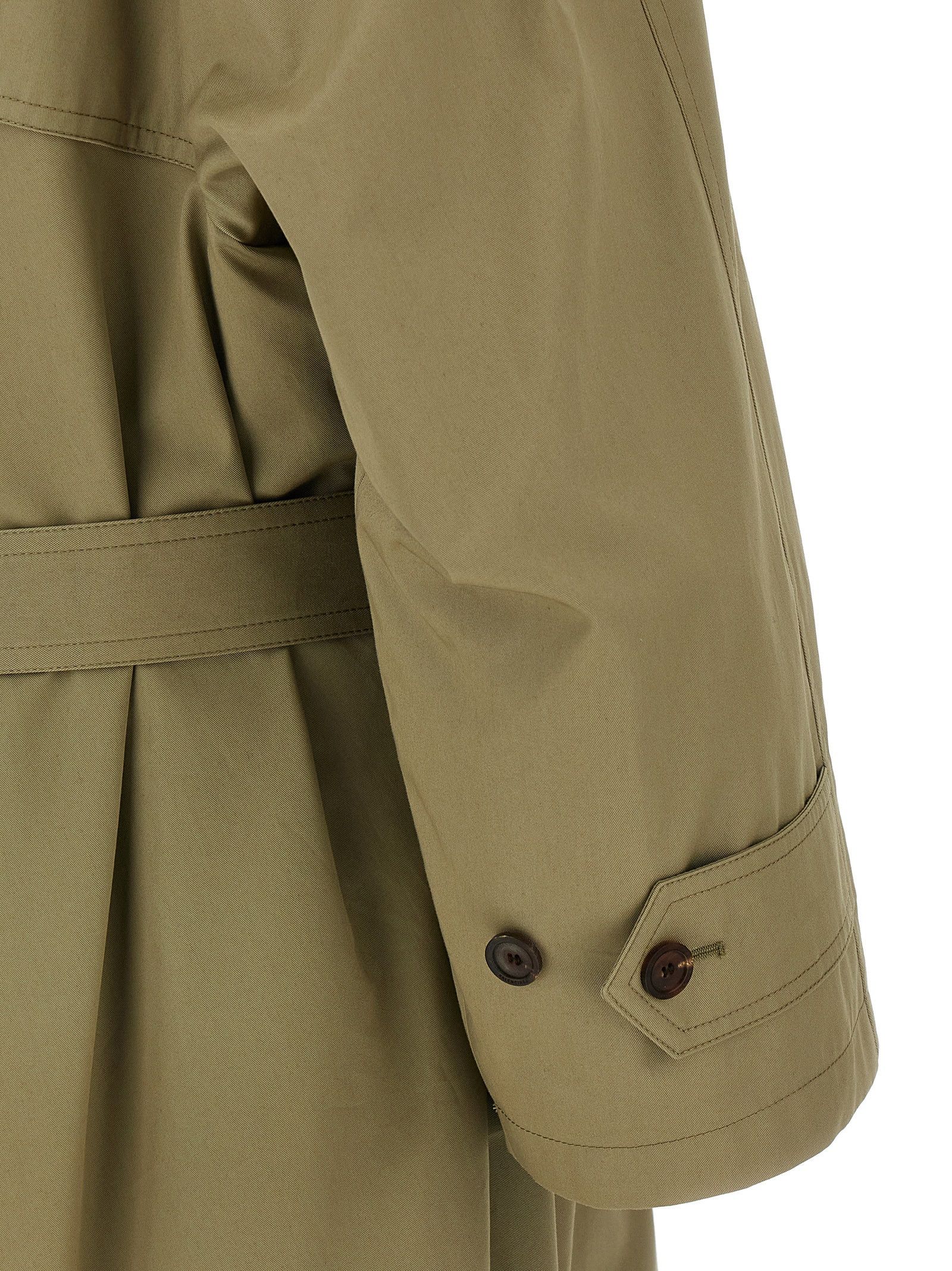 Balenciaga 'Draped Neck' Trench Coat Size XS / US 0-2 / IT 36-38 - 4 Thumbnail