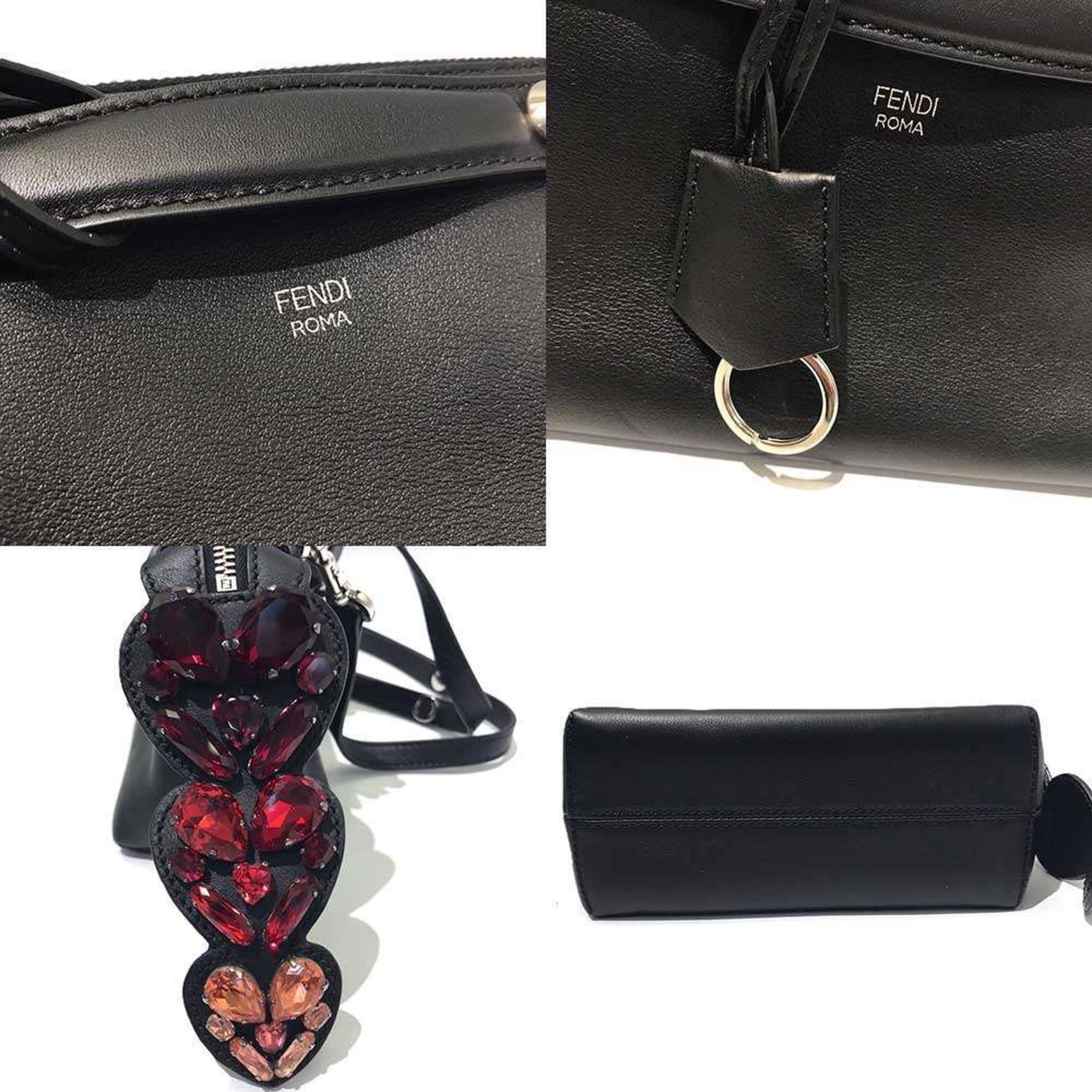 Fendi FENDI BY THE WAY MINI HANDBAG LEATHER BLACK STONE 8BL135 Size ONE SIZE - 4 Thumbnail